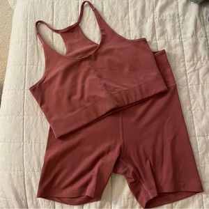 Girlfriend Collective Cleo Bra and Bike Shorts